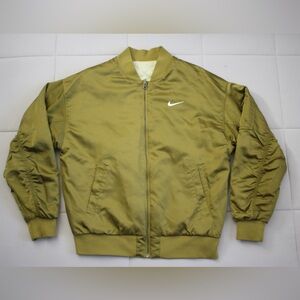 Nike Women’s Olive Green Bomber Jacket in Small